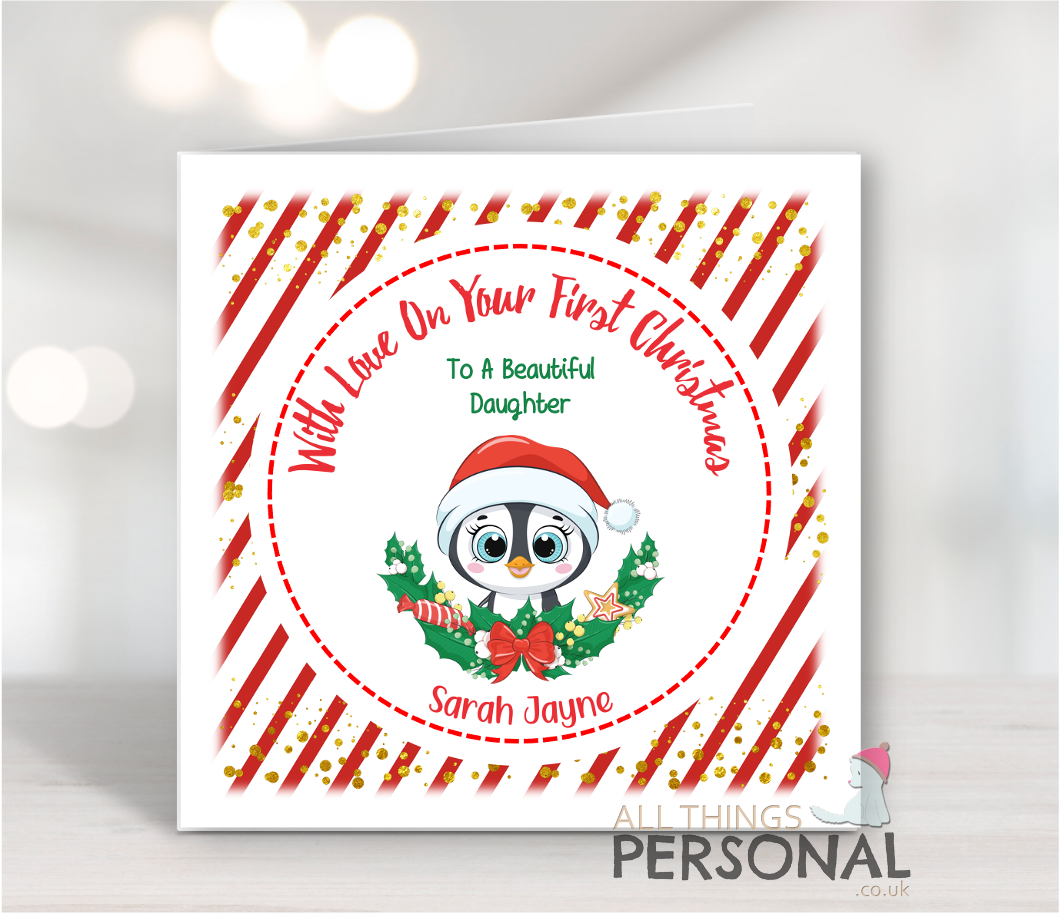 Penguin First Christmas Card Penguin First Christmas Card - Image 1