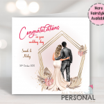Customised Hairstyles Wedding Day Card