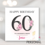 60th Birthday Card