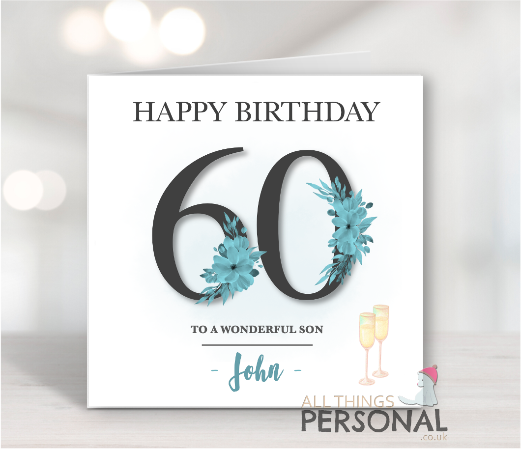 Blue Birthday Card Blue Birthday Card - Image 1