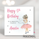 Girls Fairy Birthday Card