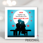 Personalised Favourite Place Valentine's Day Card