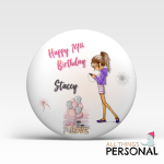 Teenage Girls Birthday Badge