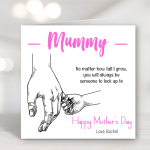 Mummy No Matter How Tall I Grow Mother's Day Card