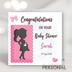 Pink Baby Shower Card