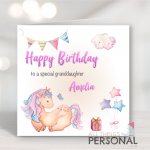 Cute Unicorn Birthday Card
