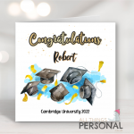Blue Graduation Card