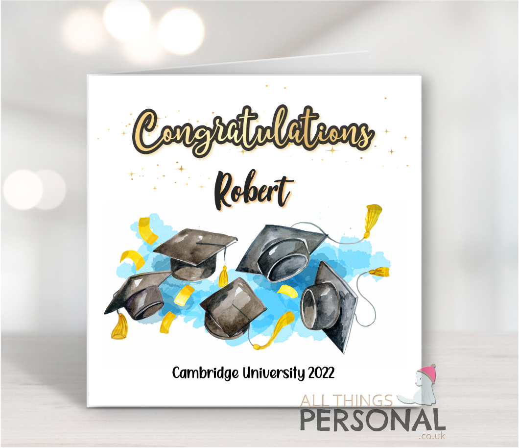 Blue Graduation Card Blue Graduation Card - Image 1