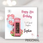 Phone Box Birthday Card