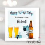 Male Beer Birthday Card