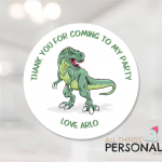 T-Rex Party Stickers