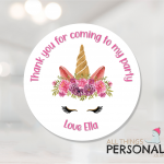 Unicorn Party Stickers