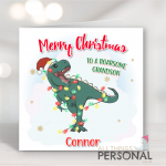 Dinosaur Christmas Card