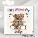 Childhood Lovers Valentine's Day Card