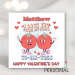 Retro To-Ma-Toes Valentine's Day Card