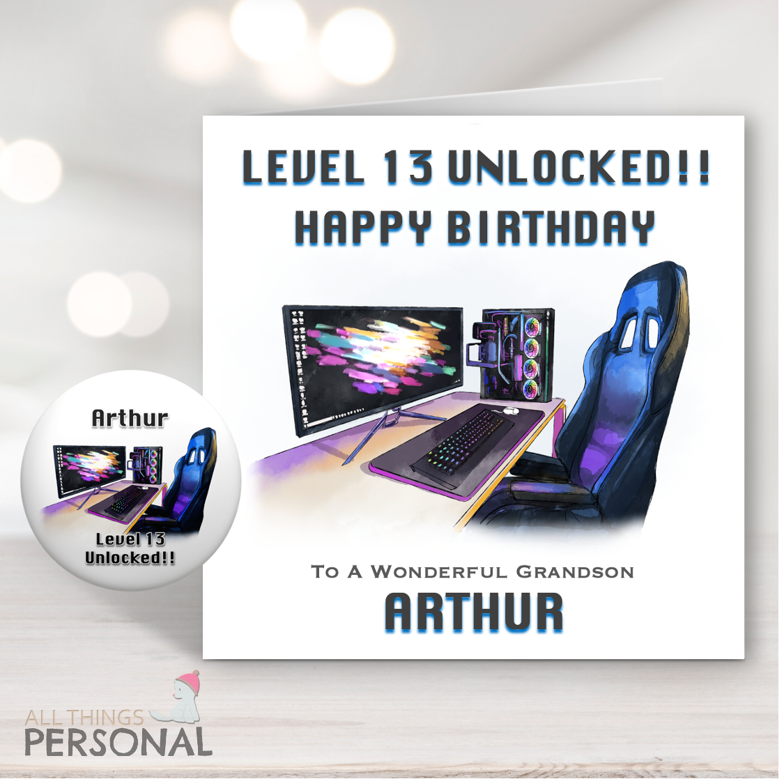 main PC Gamer Birthday Card - Image 1