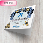 Balloons & Cheers Birthday Card Only