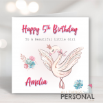 Swan Birthday Card