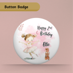 Young Ballerina Birthday Badge
