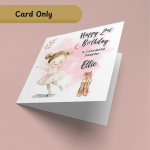 Young Ballerina Birthday Card Only
