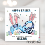 Blue Gaming Easter Card