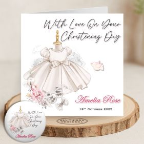 Girls Christening Card
