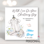 Boys Christening Suit Card