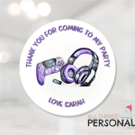 Gaming Party Stickers