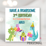 Dinosaur Celebrations Birthday Card