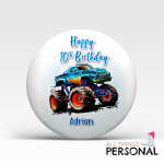 Blue Monster Truck Birthday Card - Image 2