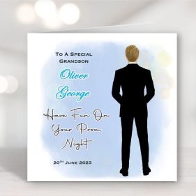 Blue Prom Night Card