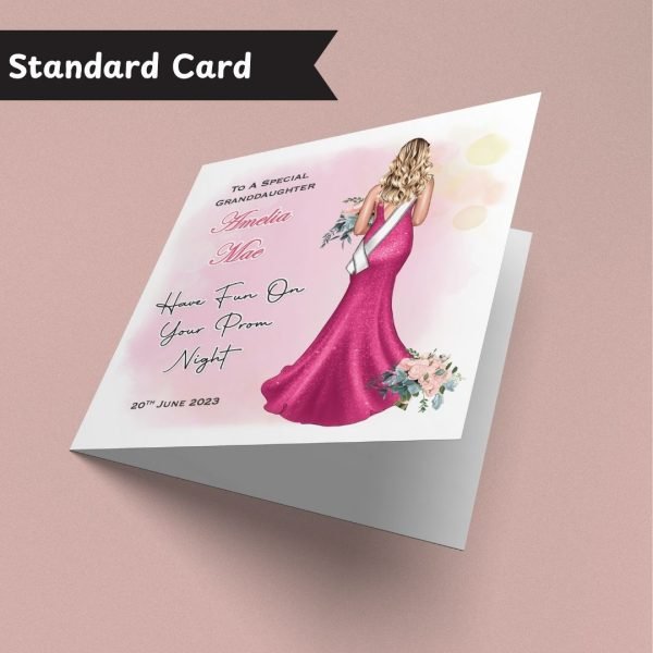 Pink Prom Night Card