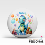 Cute Dinosaur Birthday Badge