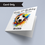 Football Frenzy Birthday Card - Image 2