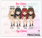 Blue Combat Girls Birthday Card - Image 2