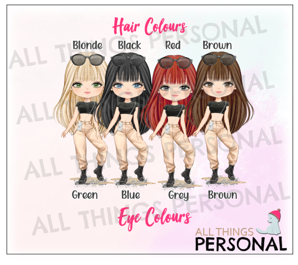 Blue Combat Girls Birthday Card - Image 2