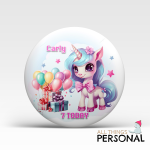 Cute Unicorn Birthday Badge