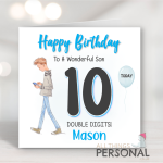 Boys 10th Birthday Card