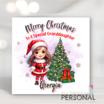 Little Girls Christmas Card