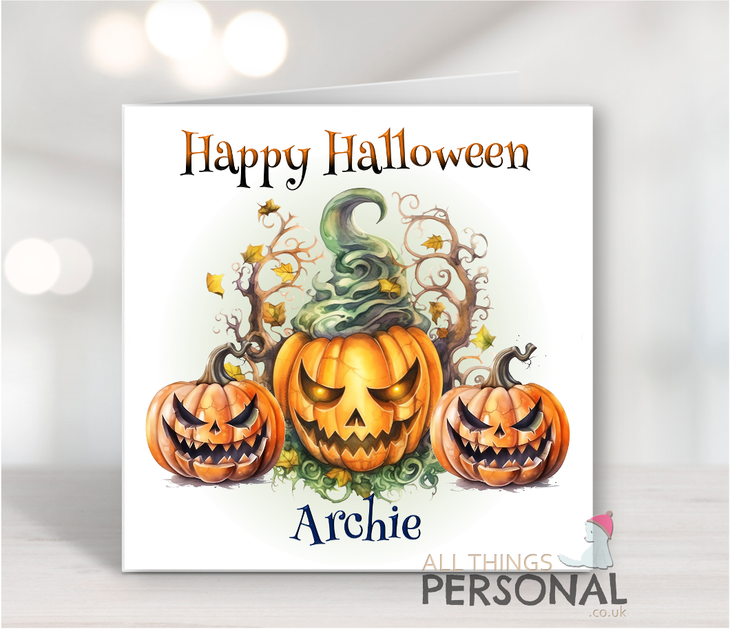 Pumpkin Mayhem Halloween Card Pumpkin Mayhem Halloween Card - Image 1