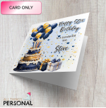 Blue Celebrations Birthday Card - Image 2
