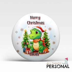 Christmas Dino Badge