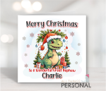 Dinosaur Christmas Card