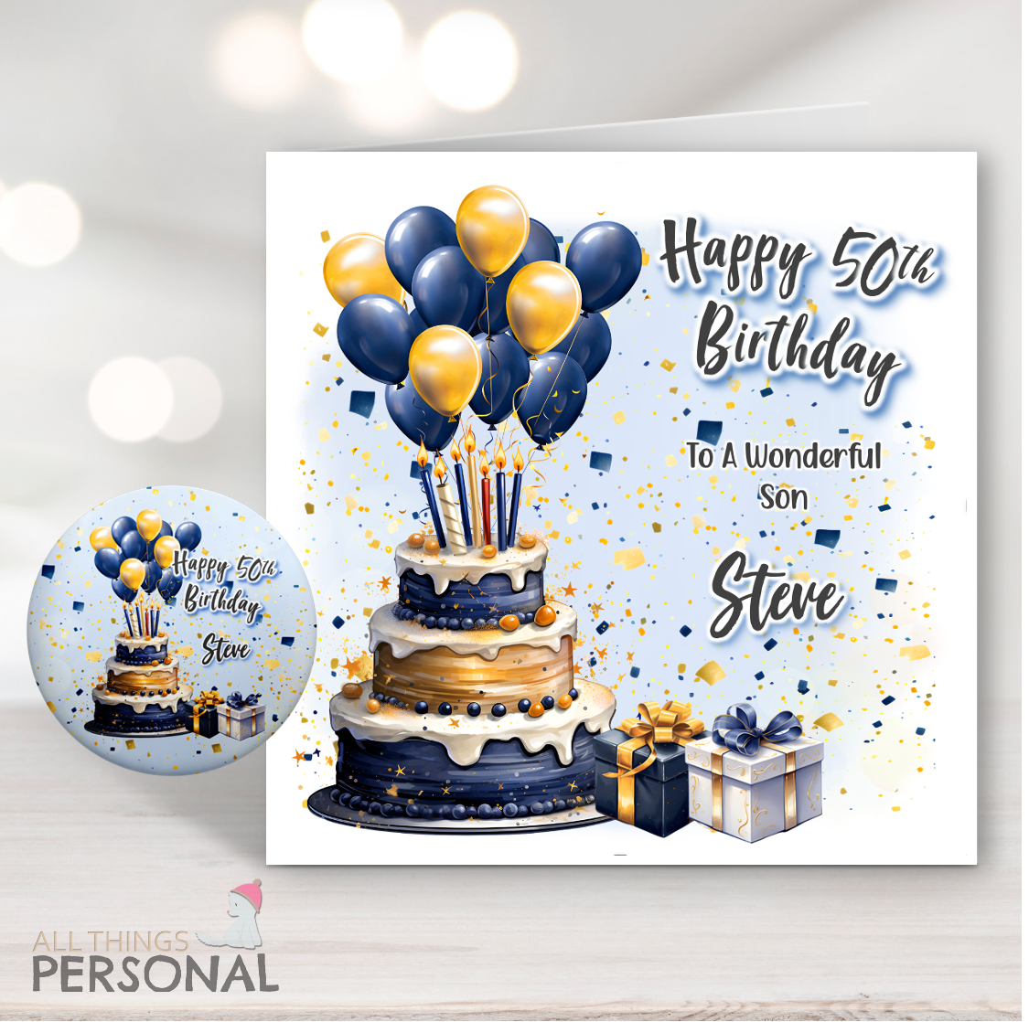 main Blue Celebrations Birthday Card - Image 1