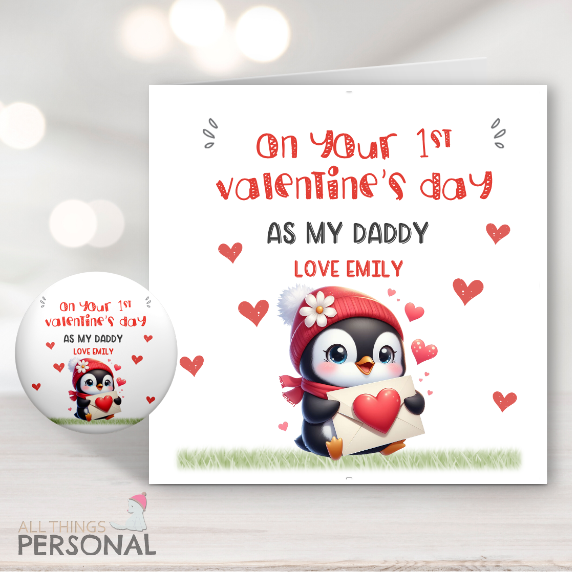 First Valentines day as my daddy main First Valentines's Day As My Daddy Card