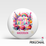 Personalised Girls Birthday Card - Pink Party Time - Image 3
