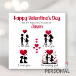 Personalised Valentine's Day Card - Our Love Story