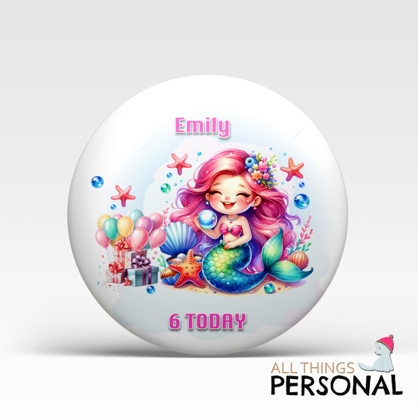 Personalised Mermaid Birthday Card - Image 3