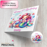 Personalised Mermaid Birthday Card - Image 2