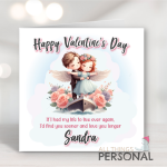 Personalised Valentine's Day Card - Titanic Pose